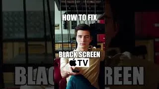 Thumbnail: Black Screen on an Apple TV? Do this! 📺 #Shorts