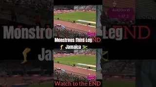 Thumbnail: Mostrous Third Leg 🦵 Jamaica 🇯🇲  #trackandfield #fastest 4by 400 #usa #sportsnews