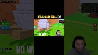 Thumbnail: I Stole His Giant Eggs + He Got Mad..! ☠️ #stealandegg #roblox #jujubotv #fyp