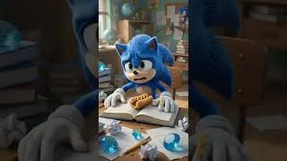 Thumbnail: sonic trying to focus on studying in funny way 😄 Focus Official Song #sonic #focus #juliadraven
