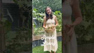Thumbnail: The Secret to a Peace-Filled, Frugal Life ✨ #homesteading #slowliving #backyardgarden