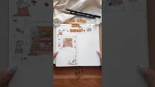 Thumbnail: September spread 🤩 a nice simple ~autumny~ monthly for my trackers, monthly goals, and tasks! 🍂