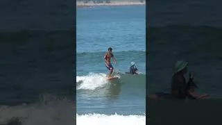 Thumbnail: First Time Longboarding at Sunset in Bali — Most Beautiful Wave Ever 🌅🏄 #surf #surfing