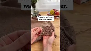 Thumbnail: The most awkward waste yarn ever… Or do you have an even stranger one? 🙂