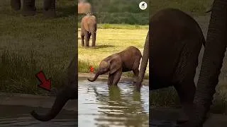 Thumbnail: 🤯Why Baby Elephants Keep Tripping Over Their Own Trunks! 🐘