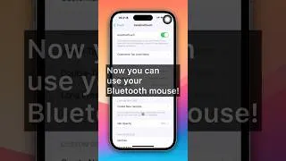 Thumbnail: This is how to use bluetooth mouse on iPhone with visible cursor. #iphone #bluetoothmouse #ios