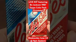 Thumbnail: ONE MILLION VIEWS SPECIAL: Bo Jackson Giveaway in a Live Rip Wednesday 6/24 at 9pm Eastern!