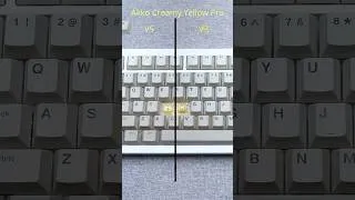 Thumbnail: Akko Creamy Yellow Pro V3 vs V5 #linearswitches #customkeyboard #keyboardasmr #keyboard