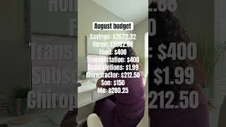 Thumbnail: How I’m budgeting $6200 for the month of August #monthlybudgetplanning #budgetingforbeginners