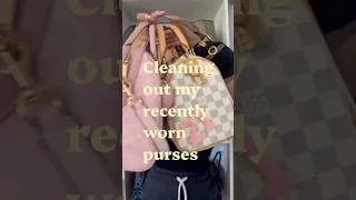 Thumbnail: Cleaning out all the lingering items from my recently used bags!! ✨