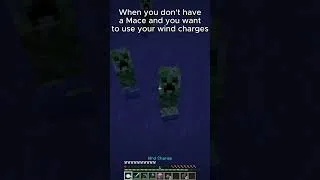 Thumbnail: When you have wind charges but no mace #mace #minecraft #dubistgutgenugsong