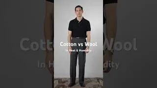 Thumbnail: Why high twist wool feels drier than cotton in summer. #wool #woolfabric