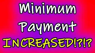 Thumbnail: Why Did My Minimum Payment Go Up? Well... You Made TWO Mistakes! #shorts