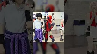 Thumbnail: Excuse you Sakura, but Deadpool wants his babygirl Sasuke 😘 #deadpool #naruto #cosplay