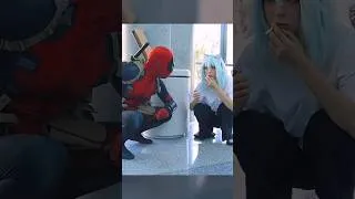 Thumbnail: Not even Deadpool can take away the smoke from chainsmoker cat 🚬  #deadpool #chainsmokercat #cospaly