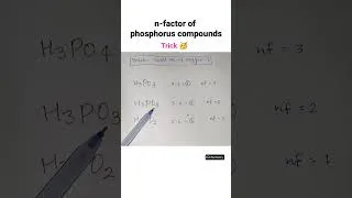 Thumbnail: n-factor of phosphorus compounds l chemistry l#shorts #k2chemistry #chemistrytips