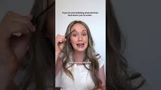 Thumbnail: Christian advice on overthinking 💭 #biblicaldecisionmaking #overthinking