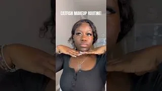 Thumbnail: CATFISH MAKEUP 101 ! #makeup #makeuptutorial #makeuptransformation #routine #shorts #shortsviral