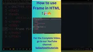 Thumbnail: "Magic Trick in HTML 👀 | Use frame & Show 2 Pages Together!" Add a heading 4 #education