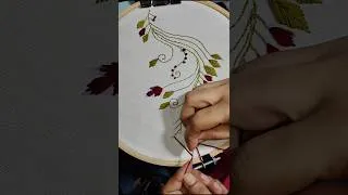 Thumbnail: BEAUTIFUL BACK STITCH DESIGN #stitch #embroidery #newdesign #latestdesign #trendingdesign