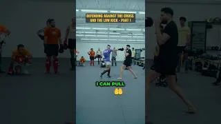 Thumbnail: Going over some cross and low kick defense and how to make your reads #boxing #kickboxing #mma