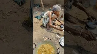 Thumbnail: 100 year old widow grandma cooking Small fish curry with Jackfruit recipe