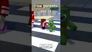 Thumbnail: What parents see vs what i see | Maizen Minecraft Animation