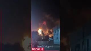 Thumbnail: Drones attacked an oil depot in the Stavropol: a strong fire broke out