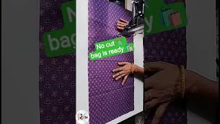 Thumbnail: No cut bag is ready 🛍️ / easy #viral #trending #short #diy