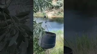 Thumbnail: Survival Skills: a man pulled a cable across a lake#lifehacks #camping #survival #bushcraft