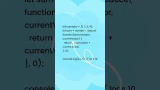 Thumbnail: Master the Reduce Method in JavaScript - Example Included | YouTube Shorts #shorts