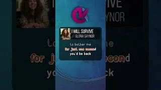 Thumbnail: I Will Survive Karaoke #karaoke #music #lyrics #song #iwillsurvive #gloriagaynor