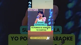 Thumbnail: YO PONGO EL KARAOKE TU CANTAS SUPERESTRELLA DE AITANA #duetchallenge #KARAOKE #fyp #duetos #shorts