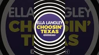 Thumbnail: Choosin' Texas (Karaoke) - Ella Langley  #karaoke #cover #singer #countrymusic