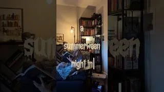 Thumbnail: a perfect summerween night in 🍿📖👻 #booktok #booktube #cozyvlog