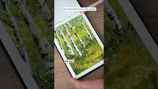 Thumbnail: Try this fun, quick Watercolour painting – no drawing required ✨🎨 #watercolourbeginners