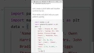 Thumbnail: 05 Pivot Tables and Visualization: Analyze Sales Data in Python