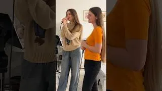 Thumbnail: Karolina Protsenko sings with her cousin #singer #girl #singing #girls #beautiful  #karaoke