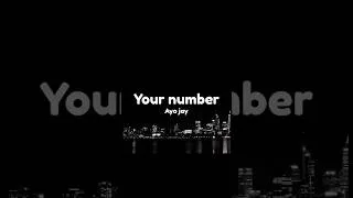 Thumbnail: your number - ayo jay #ayojay #lyrics #song #trend
