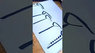 Thumbnail: How to write Taa in Arabic Calligraphy 🖤✨ #art #shorts