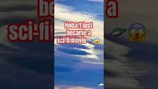 Thumbnail: Did a UFO portal just open over Hobart? 🛸😱 #shorts #hobart #tasmania