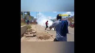 Thumbnail: Teargas and Gunshots| Watch as man forced to crawl while fleeing Kabarnet demos.