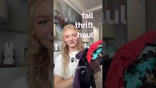 Thumbnail: thrifted fall clothing haul 🌟 so impressed with my finds!! #clothinghaul #fallhaul #thrifthaul