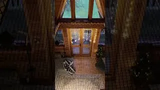 Thumbnail: Staying in the most amazing treehouse! Would you sleep on here?😁💤🌲 #stayalittlelonger #treehouse