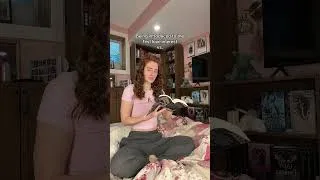 Thumbnail: thank you to my Mum for holding the hairdryer 🤣 #booktok #bookish #bookbites