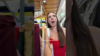 Thumbnail: Fabric hunting 🫡 on a mission to find cool fabric stores for your cool designs # #sewingaddict