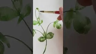 Thumbnail: Easy Watercolor Clover Painting