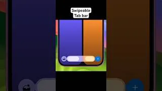 Thumbnail: Swipeable Tab bar using SwiftUI | iOS Safari App Style | #animation #ios #apple