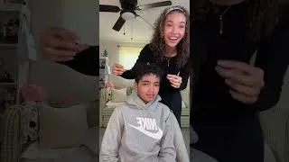 Thumbnail: Teaching my brother how to do his hair :)) #siblings