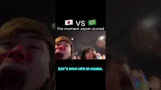 Thumbnail: Single guy celebrating Japan's goal against Brazil!!!